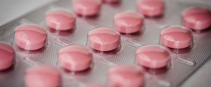 pastillas de color rosa