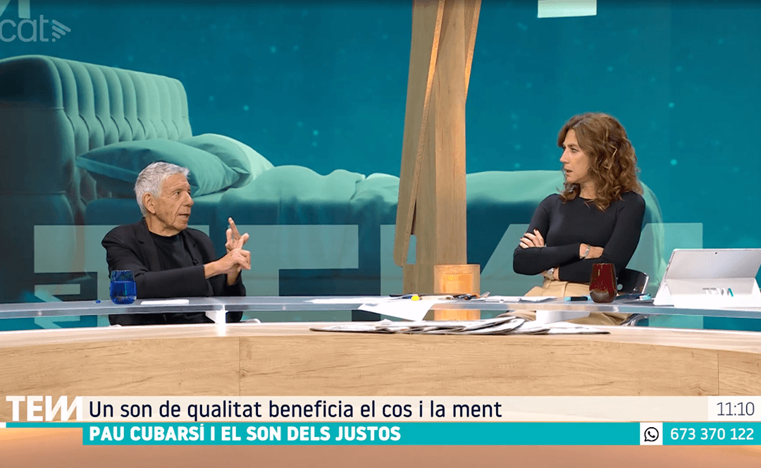 El Dr. Estivill en Tot es mou de TV3 destaca el buen descanso del joven futbolista del Barça Pau Cubarsí