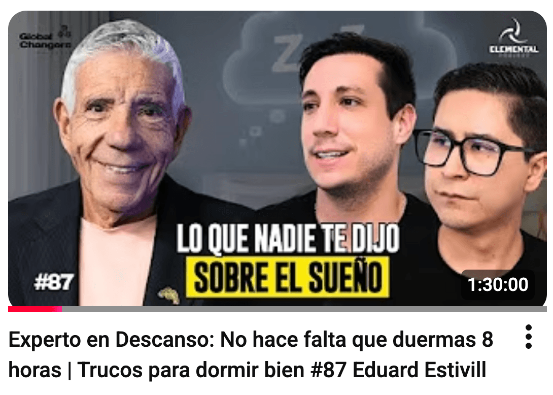 Eduard Estivill, especialista en medicina del sueño, en podcast