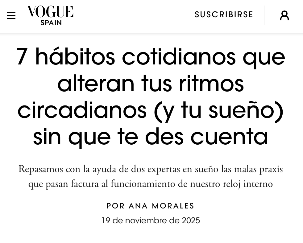 Carla Estivill, experta en sueño y ritmos circadianos y responsable de proyectos de investigación de las Clínicas del Sueño Estivill
