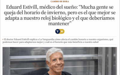 Eduard Estivill en La Vanguardia: por qué el horario de invierno es el que mejor respeta nuestro reloj biológico