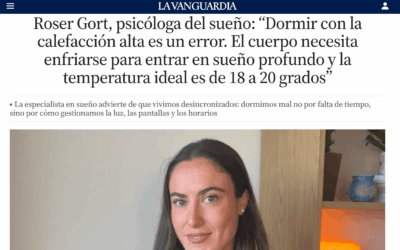 Roser Gort en La Vanguardia: la temperatura del dormitorio y otros errores que empeoran el sueño